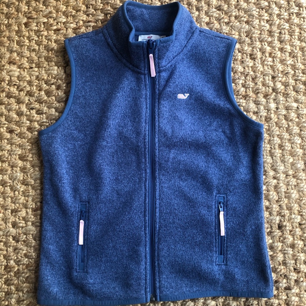 New: Vineyard Vines Sweater Fleece Outerwear Vest. Size Small or Size 7 / 8